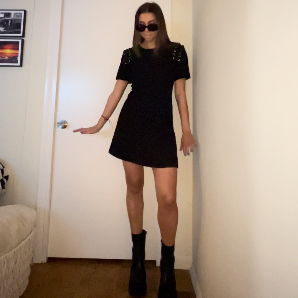 Black Sandro Mini Dress